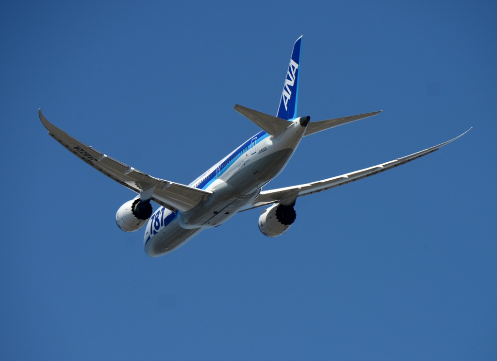 ANA 787-8  飛び立ち