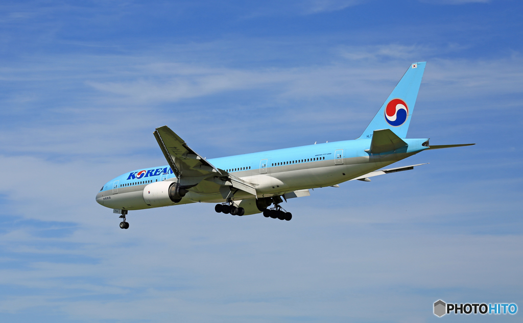 「青い空」Korean 777-200 HL7714到着 