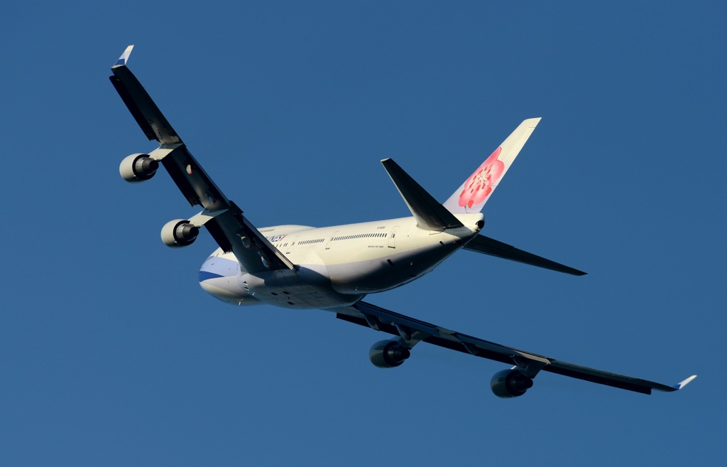 離陸(314) China Air 747-400 やはりジャンボですね！