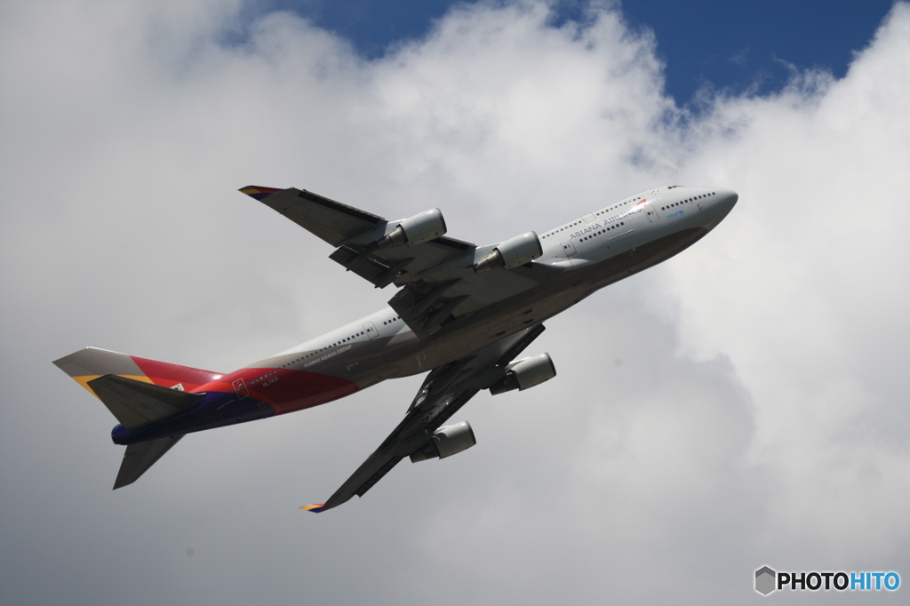 ASIANA　７４７ジャンボ機　　