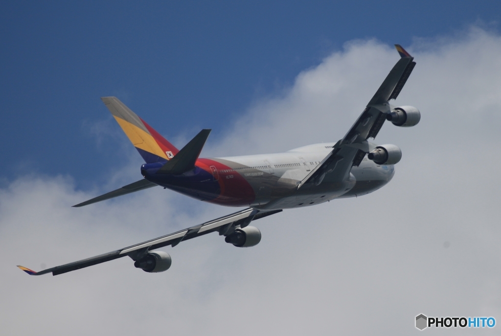 ASIANA ７４７ジャンボ機　