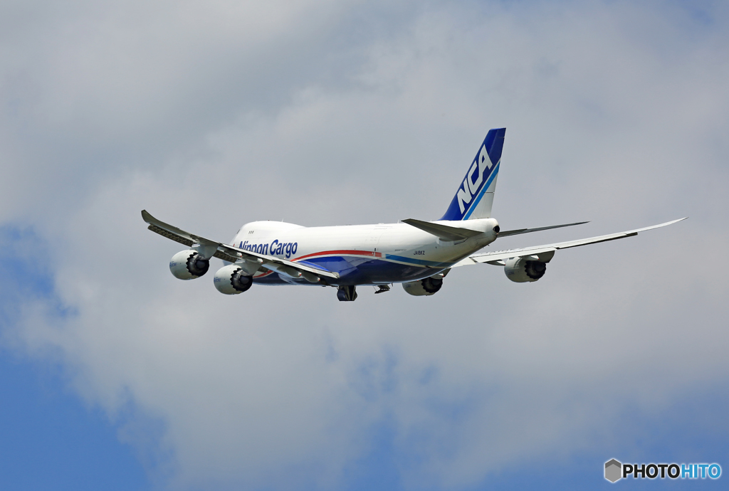 「良い天気」 NCA 747-8KZF JA18KZ 飛び立ち