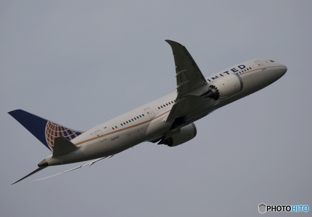 UNITED 787-8 飛行　