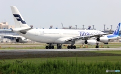 出発　FINNAIR A340-313