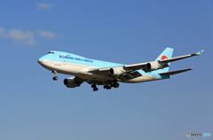 「そらー」 Korean Cargo 747-400F HL7605到着 「そらー」 Korean Cargo 747-400F HL7605到着