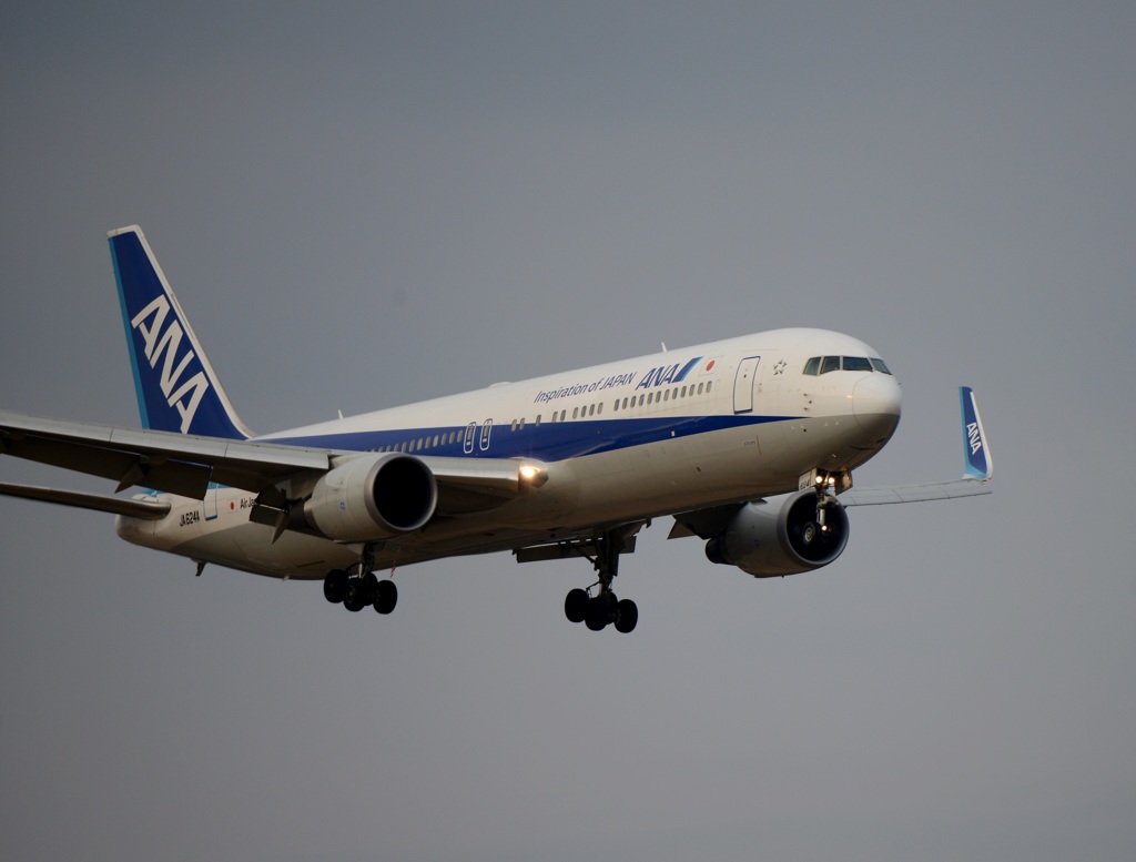 ANA 767-381 着陸