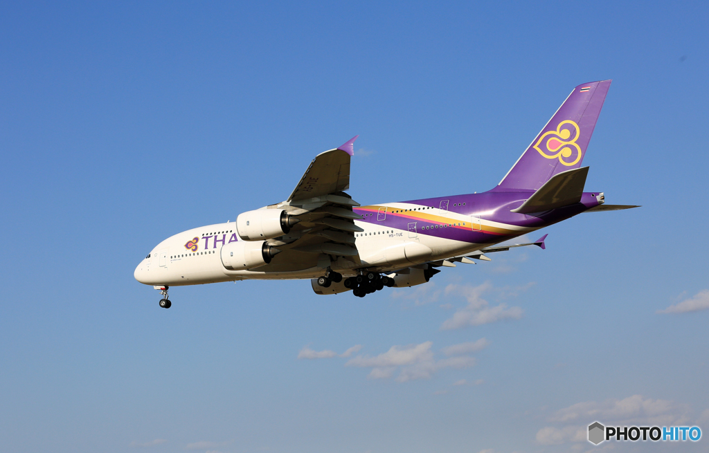 「ぶるー」 THAI A380-841 HS-TUE Landing