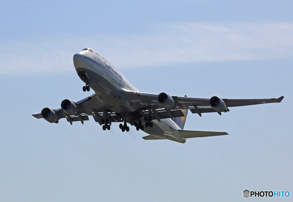 Lufthansa 747-400 D-ABVY 出発　