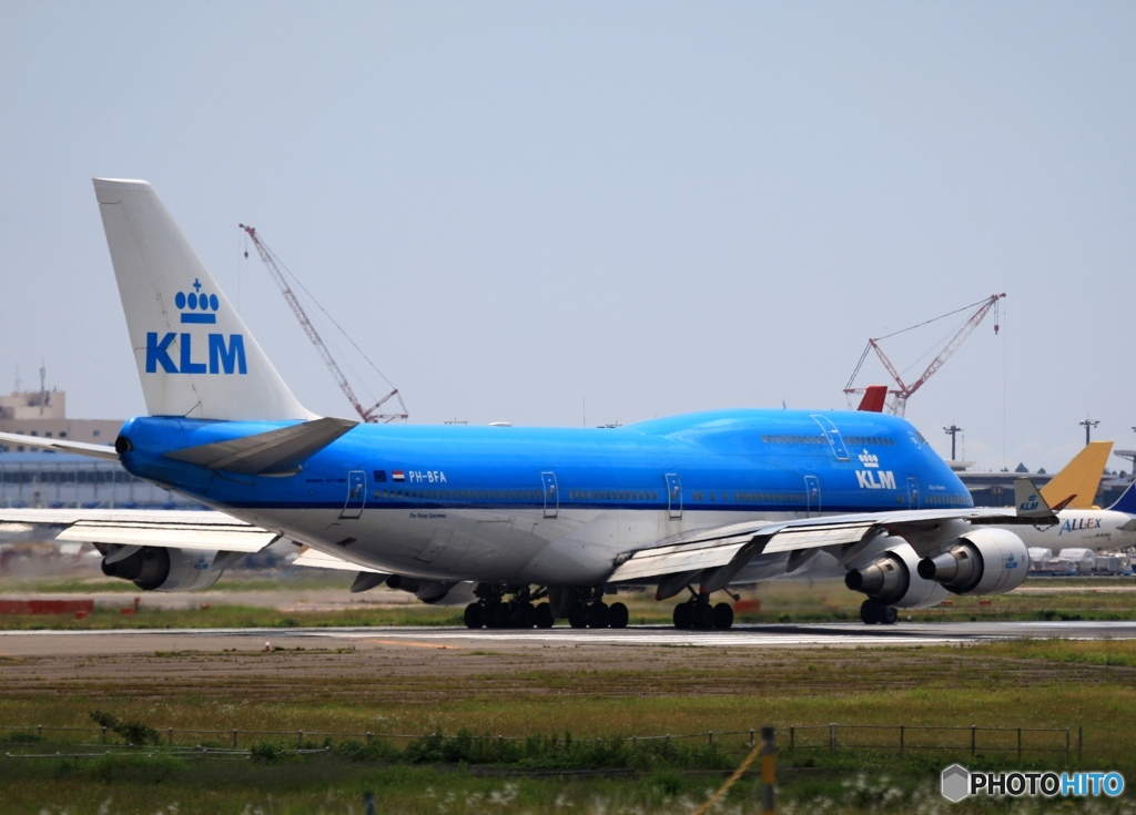 離陸　KLM 747-400