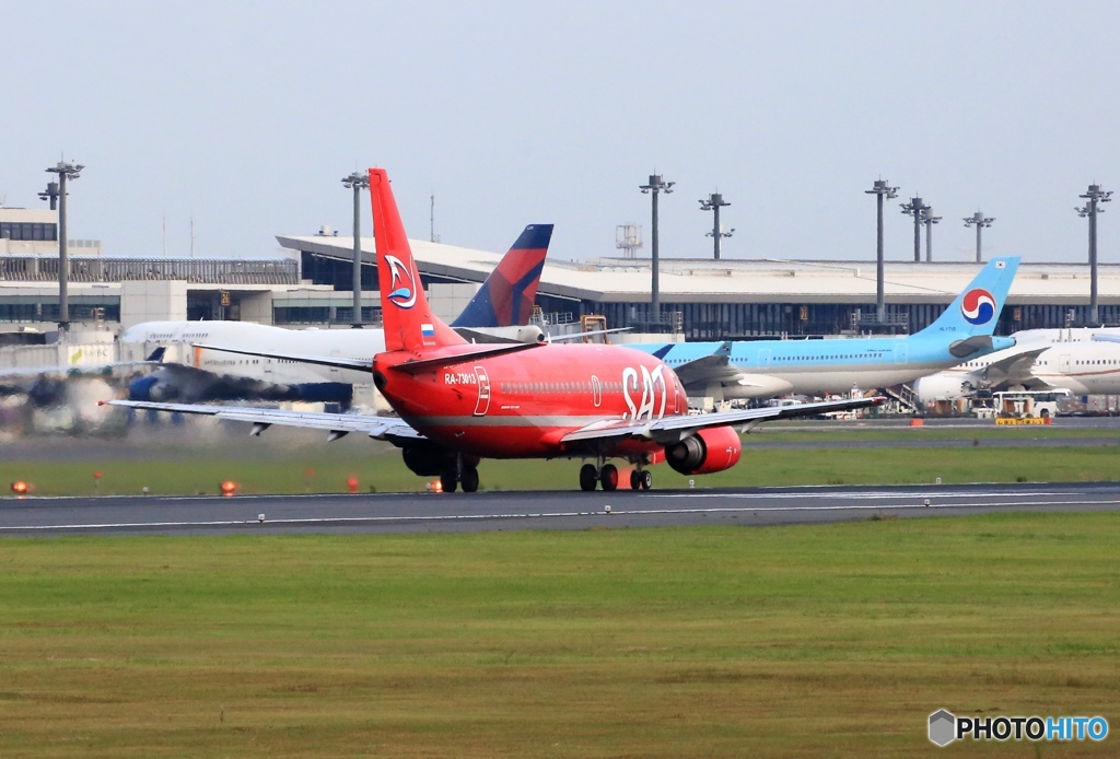 ☮Aurora航空SAT B737-5L9  RA-73013✈Takeoff