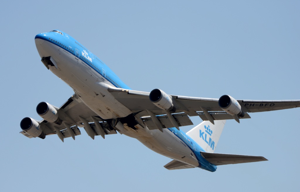 KLM 747-400 離陸