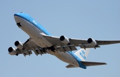 KLM 747-400 離陸