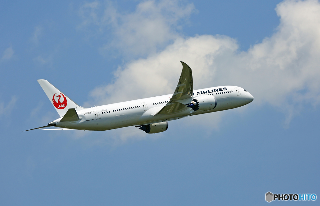 離陸 JAL 787-9 JA863J