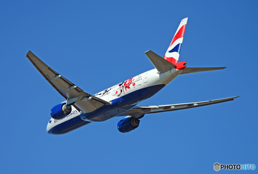 British 777-236 G-YMML 出発 