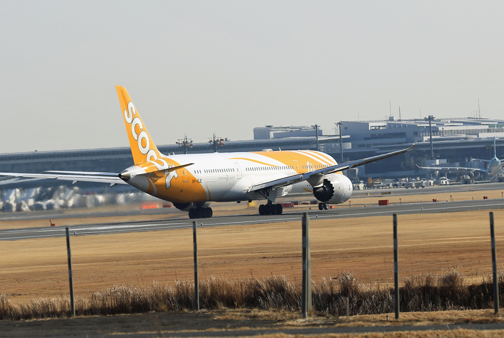 出発 scoot 787-9 9V-OJE