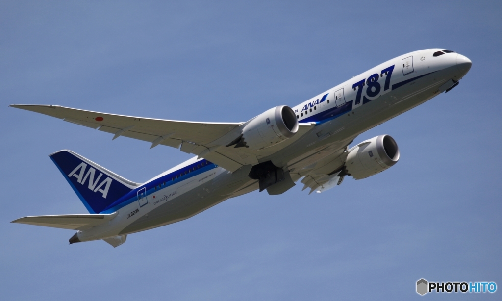 ANA 787-8 出発　