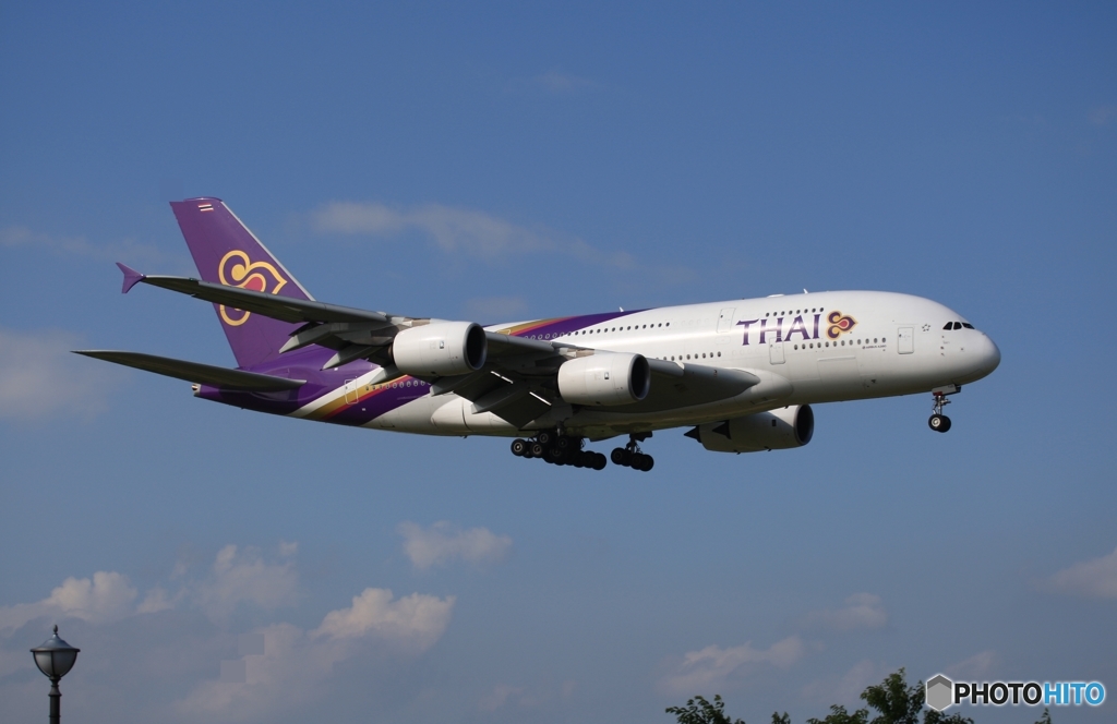 Thai A380-841 到着　