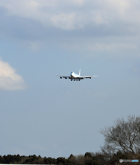 「青い空」 Korean Cargo 747-400F HL7605 到着 「青い空」 Korean Cargo 747-400F HL7605 到着
