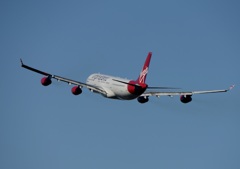 離陸 Virgin A340-300