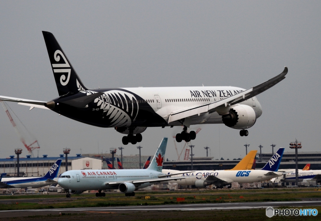 Air New Zealand 787-9 着陸　	