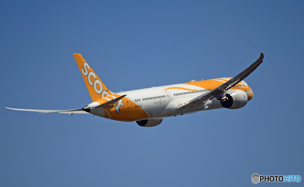 出発 scoot 787-9 9V-OJA