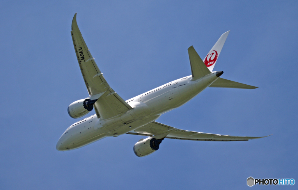 JAL 787-8 JA840J 飛び立ち 