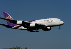 THAI A380-841 着陸　