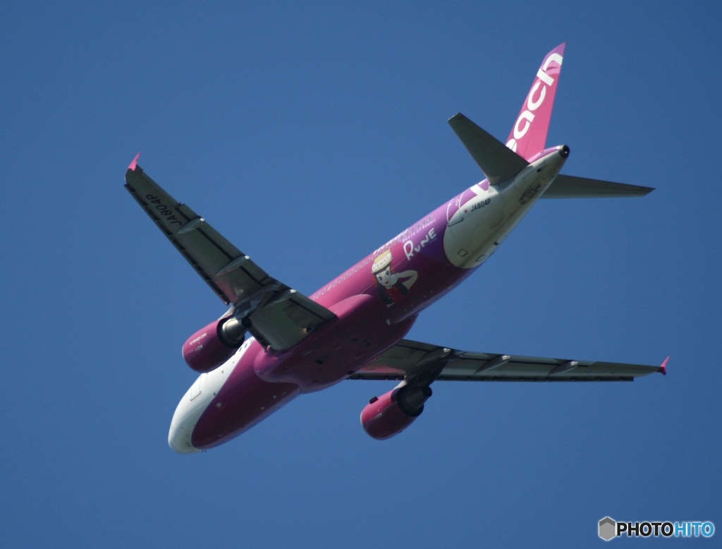 peach RUNE A320-200 離陸　