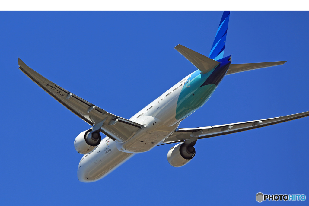 Garuda 777-3U3 PK-GIA 離陸　