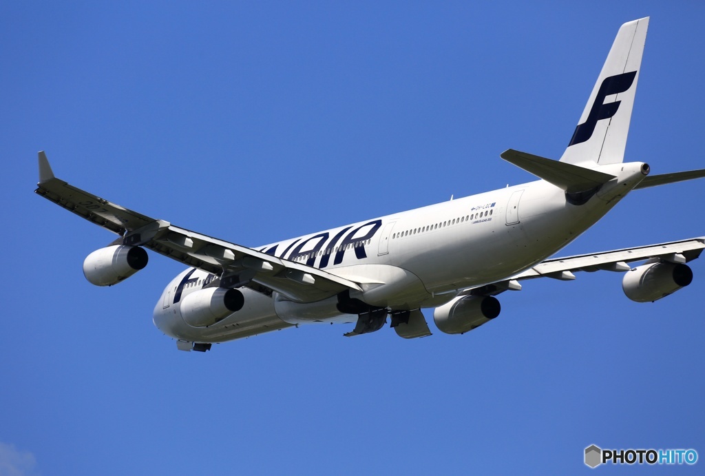 ☮FINNAIR Airbus A340-313 OH-LQC ✈Takeoff