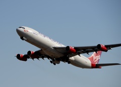 virgin A340-300 離陸