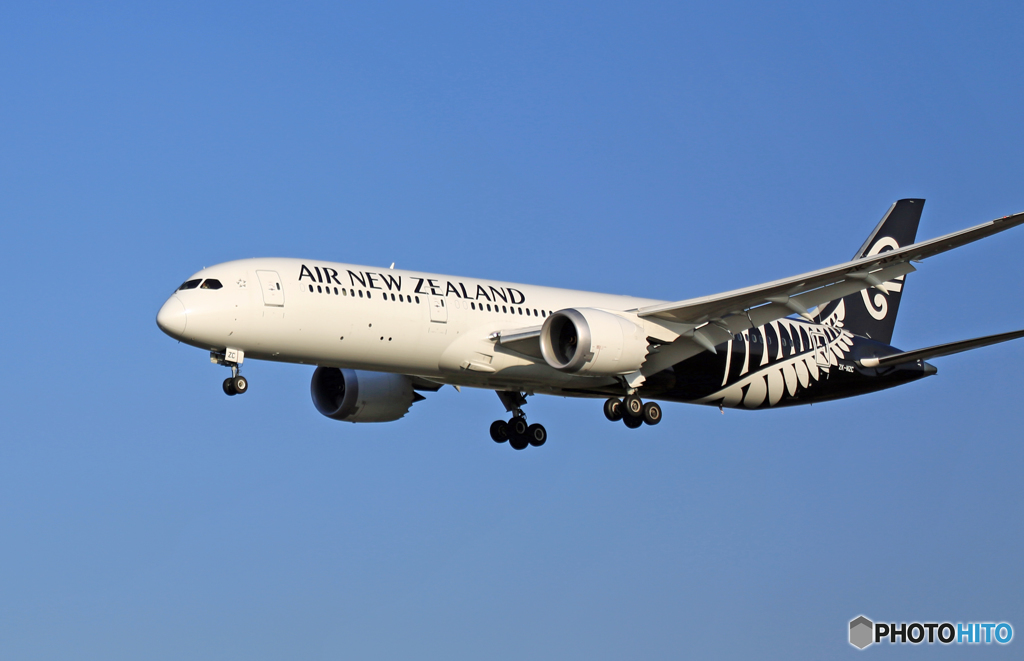Air New Zealand B787-9 ZK-NZC到着 　
