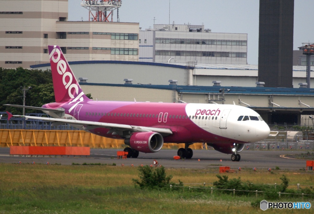 出発　peach A320-200 