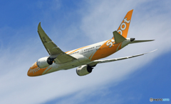 飛び立ち scoot 787-8 9V-OFA