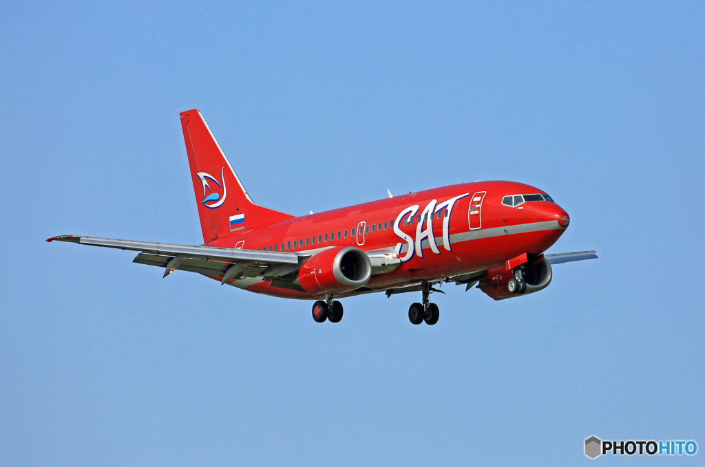 ✈AuroraSAT B737-500 RA-73013 Landing☮