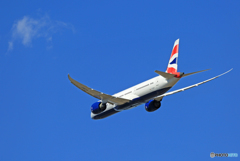 「青空」 BRITISH 787-9 G-ZBKF離陸