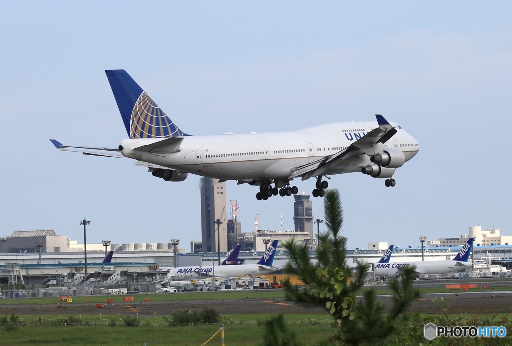UNITED 747-400 ジャンボ機