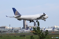 UNITED 747-400 ジャンボ機