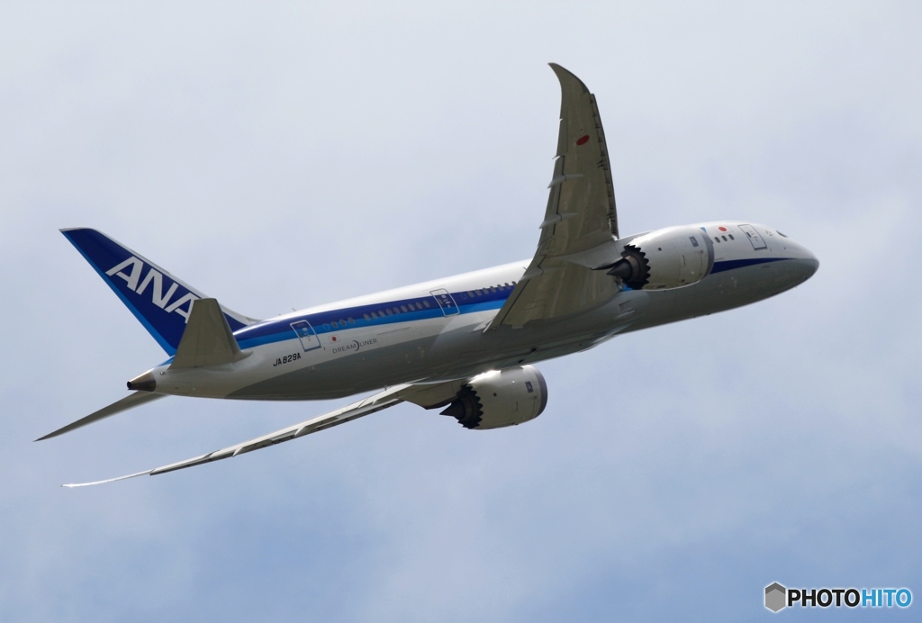 ANA 787-8 出発　