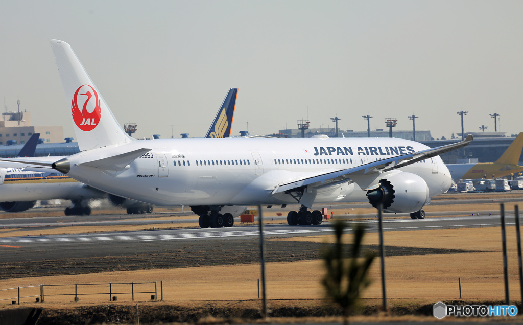 「☁」JAL 787-9 JA865J 出発 