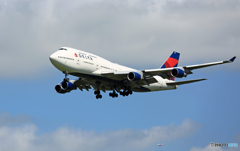 [青空]DELTA 747-400 N670US/ジャンボ保存委員会 
