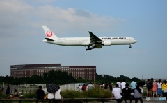 JAL 777-346　到着　