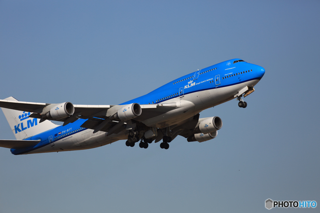 ✈KLM B747-400 PH-BFT 出発　　