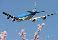 KLM 747-400 離陸