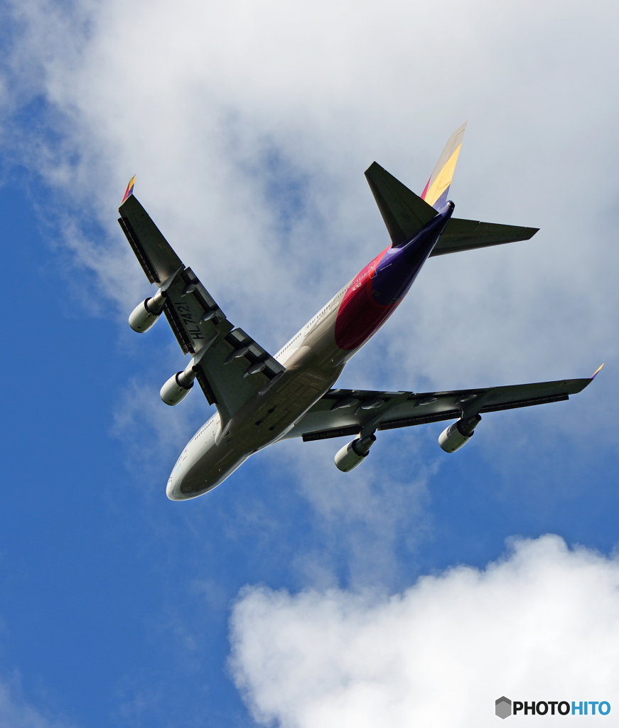 離陸Asiana 747-400 HL7421 /ジャンボ保存委員会  