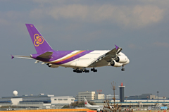 「スカイ」 Thai A380-841 HS-TUE 着陸