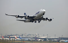 Polar 747-400F N450PA 離陸 