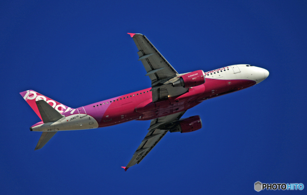 peach A320-214 JA807P 離陸　