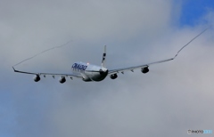 背中の赤いランプが見えますか？☮Finnair A340