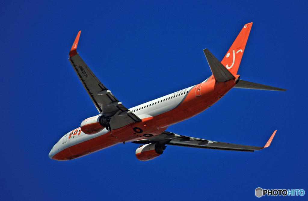 JEJU 737-8BK HL8260 飛び立ち　